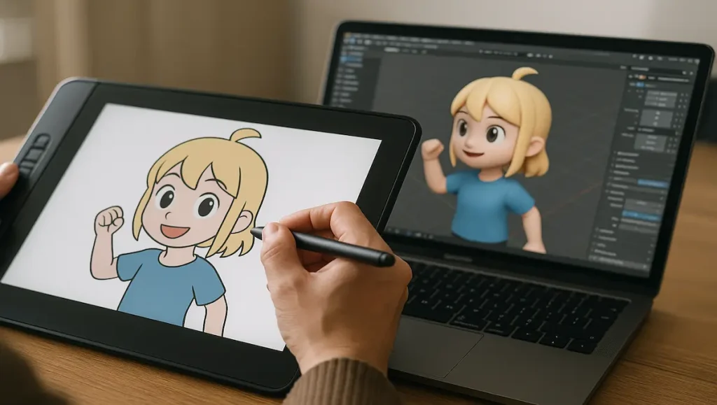 イラスト3D化AIでできること