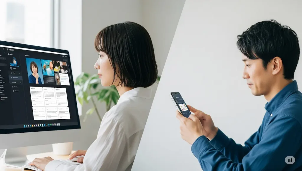 スマホアプリとの機能的な違いは？