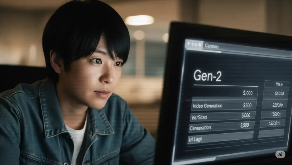 参考：gen-2の料金はどのくらい？